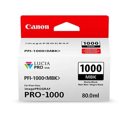 PFI-1000 MBK Tusz Matte Black Czarny Matowy Oryginalny