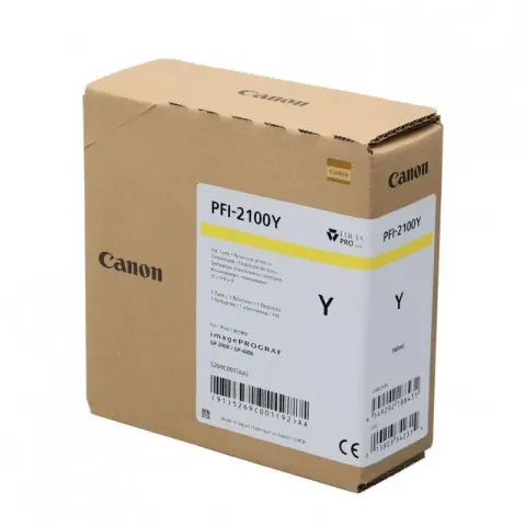 Tusz Canon PFI-2100 Y | yellow - żółty | 5269C001AA | ORYGINALNY