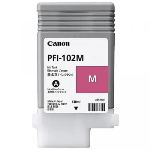 Tusz Canon PFI-102 M | magenta - karmazynowy | CF0897B001AA | ORYGINALNY