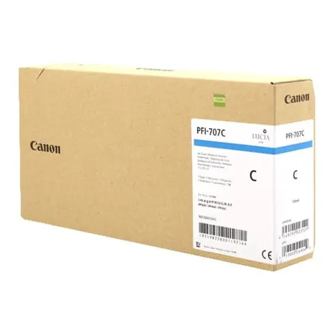 Tusz Canon PFI-707 C | cyan - błękitny | CF9822B001AA | ORYGINALNY