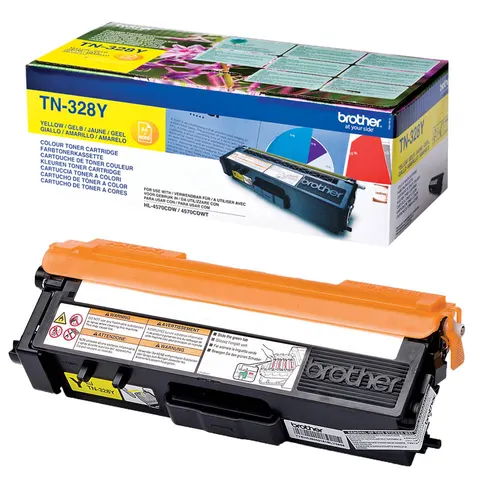 Toner Brother TN328Y do HL-4570CDW/DCP9270CDN/MFC9970CDW | 6 000 str. | yellow