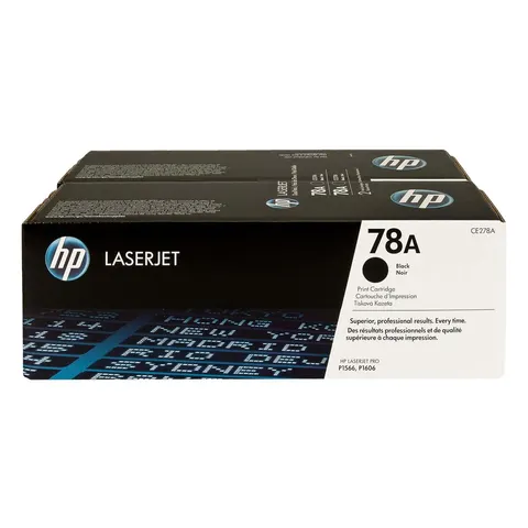 Zestaw dwóch tonerów HP 78A CE278AD do LaserJet Pro 1566/1606 | 2 x 2 100 str. | black