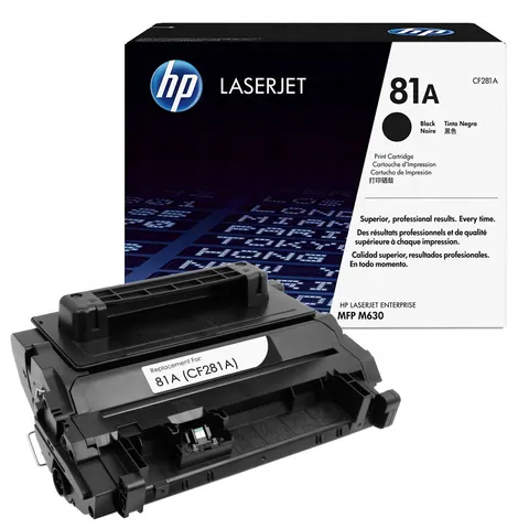 Toner HP 81A CF281A do LJ ENTERPRISE M604/605/606/630 | 10 500 str. | black