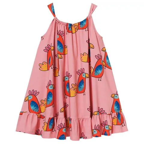Sukienka Bow Dress PINK PARROTS