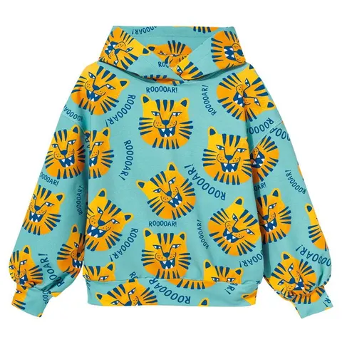 Bluza Oversized Hoodie BLUE TIGERS