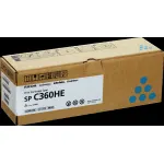 Toner Ricoh 408185 do SP C360DNw | 5 000 str. | cyan
