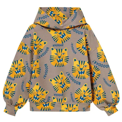 Bluza Oversized Hoodie BROWN TIGERS