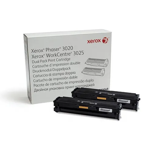 Zestaw dwóch tonerów Xerox 106R03048 do Phaser 3020,WorkCentre 3025 | 2x1500 str. | black