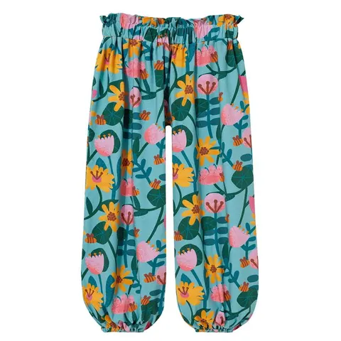 Spodnie Harem Pants GREEN FLOWERS