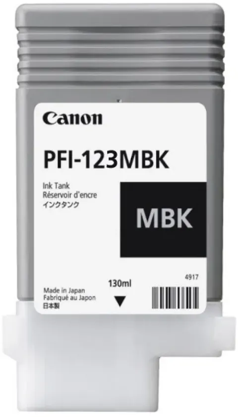 Tusz Canon PFI-123 MBk matte black - czarny matowy | ORYGINALNY