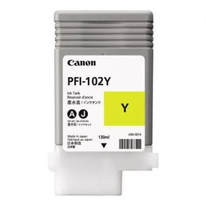 Tusz Canon PFI-102 Y | yellow - żółty | CF0898B001AA | ORYGINALNY