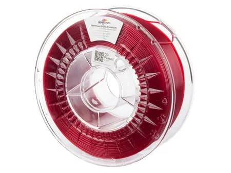 Filament PET-G Spectrum 1.75mm Transparent Red 1kg