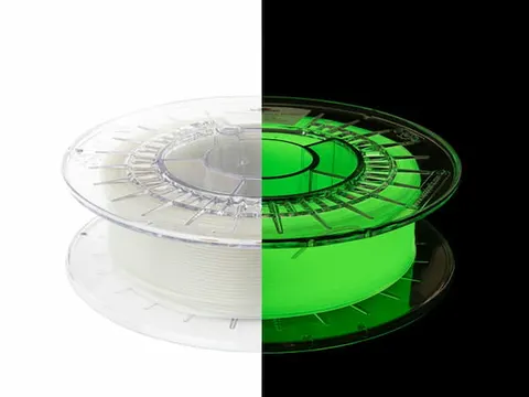 Filament PLA Glow in the Dark Spectrum 1.75mm Yellow-Green 0.5kg