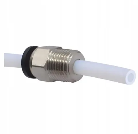 BOWDEN Złącze M10 4mm na filament 1.75mm przelotowy