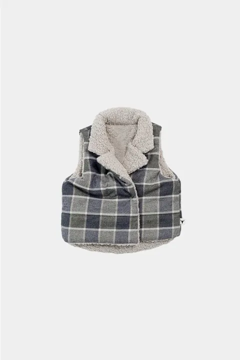 Kamizelka 500 CHECKED BOOSO VEST green/beige/graphite