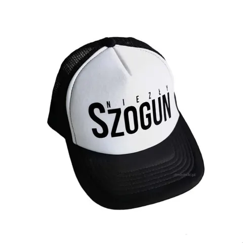 Czapka z daszkiem NIEZŁY SZOGUN biało-czarna