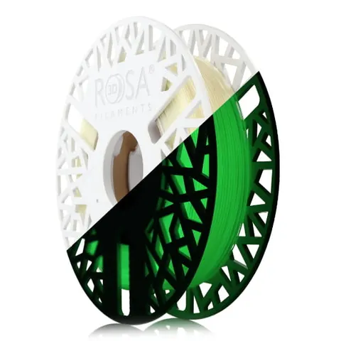 Filament PLA ROSA 3D 1.75mm Glow in the Dark Green 0.5kg