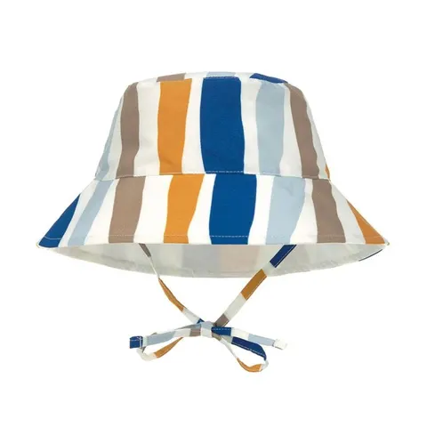 Dwustronny kapelusz przeciwsłoneczny UV80 Splash & Fun Fale blue/nature Lassig