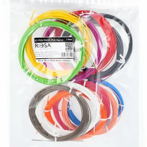 Filament PLA ROSA 3D Pen Pack - Basic Colours - 12 kolorów