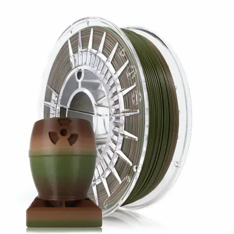 Filament PLA ROSA 3D 1.75mm Rainbow Silk Army Forest 0.8kg