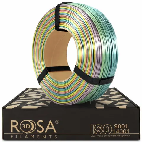 Filament ReFill PLA ROSA 3D 1.75mm Rainbow Silk 800g + 200g GRATIS