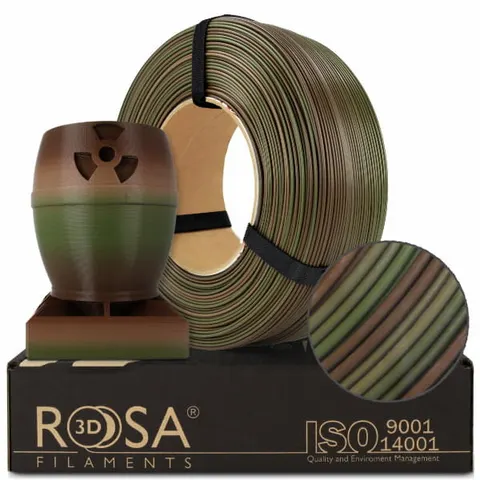 Filament ReFill PLA Rainbow ROSA 3D 1.75mm Army Forest 800g + 200g GRATIS