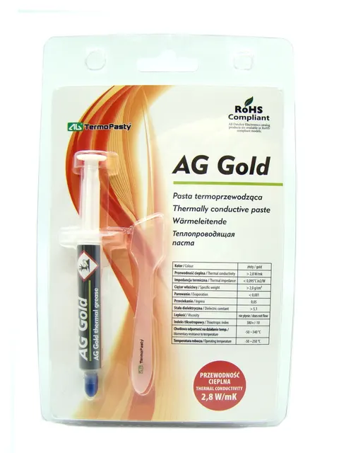 Pasta termoprzewodząca AG Gold 3g