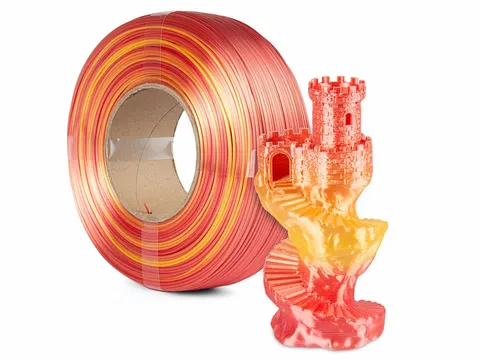 Filament ReFill PLA SILK Rainbow Spectrum 1.75mm Fire Red 1kg