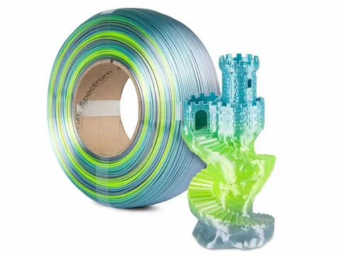Filament ReFill PLA SILK Rainbow Spectrum 1.75mm Frost Gloss 1kg