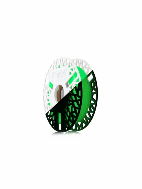Filament PLA Starter ROSA 3D 1.75mm Neon Green Glow in the Dark, UV Glow 0.5kg