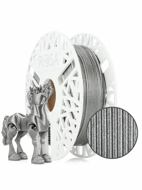 Filament PLA Galaxy ROSA 3D 1.75mm Brillant Silver 0.5kg