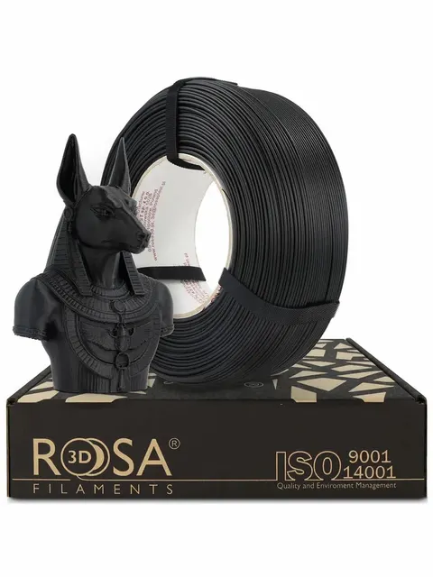 Filament ReFill PLA-CF Matt ROSA 3D 1.75mm Carbon Black 1kg