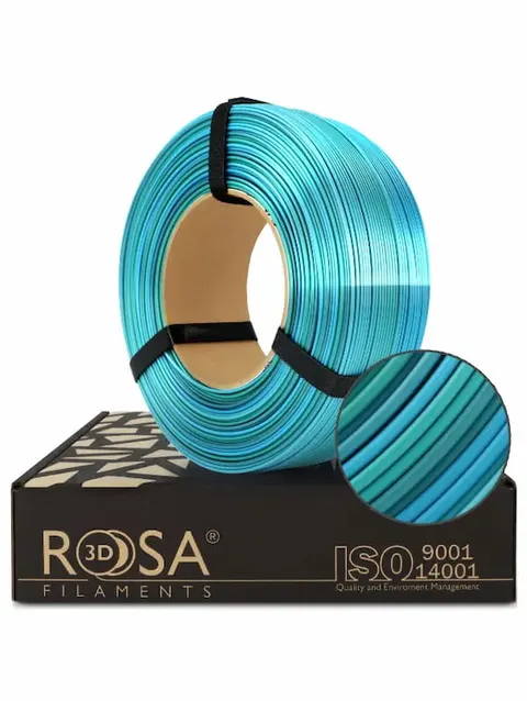 Filament ReFill PLA ROSA 3D 1.75mm Rainbow Silk Ocean 1kg