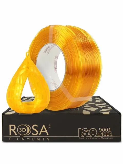 Filament ReFill PET-G Standard HS ROSA 3D 1.75mm Tr. Yellow 1kg