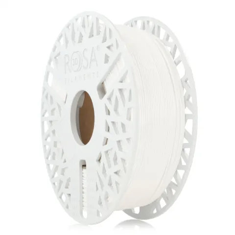 Filament PETG-PTFE Rosa 3D biały 1kg – niski współczynnik tarcia