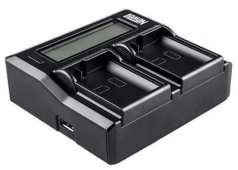 Ładowarka dwukanałowa Newell DC-LCD Dual Charger do LP-E6 Canon