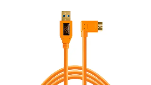 Kabel Tether Tools TetherPro USB 3.0 to Micro-B Right Angle 4.6m (pomarańczowy)