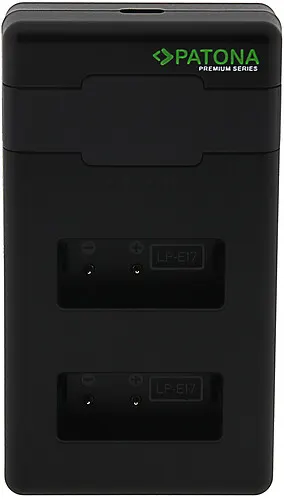 Ładowarka dwukanałowa Newell LCD-USB-C do akumulatorów LP-E17 Canon