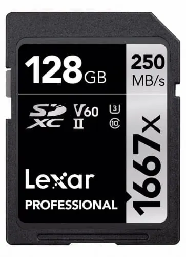 Karta Lexar Professional SDXC 128GB 1667x 250MB UHS-II