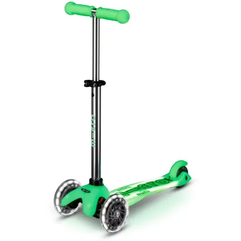 Hulajnoga Mini Micro Deluxe Glow LED Plus Icy Lime 2 lata+ Micro MMD212