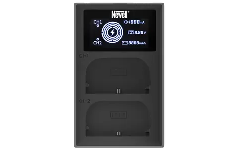 Ładowarka dwukanałowa Newell FDL-USB-C do akumulatorów LP-E6 Canon