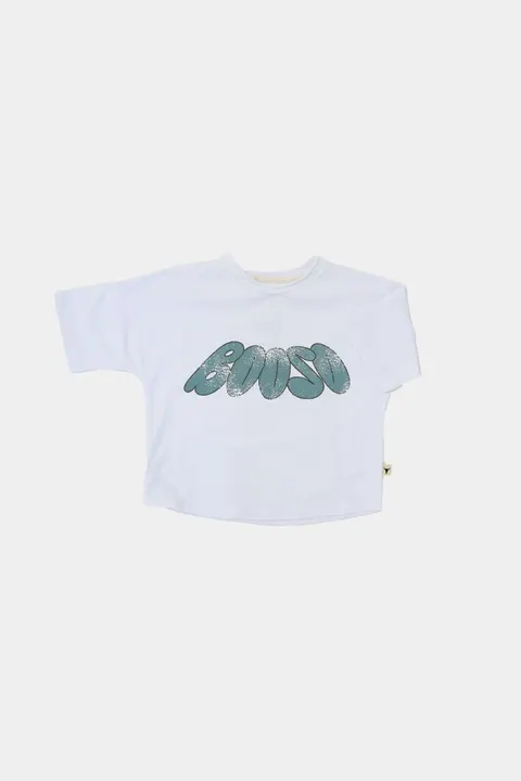 Koszulka 031 BOOSO TEE ecru + green BOOSO