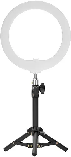 Lampa pierścieniowa LED Newell RL-10A Arctic White + statyw