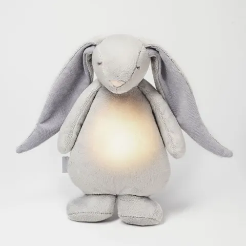 Szumiący Króliczek z lampką Szary Moonie Basic 2.0 Silver 0 m+
