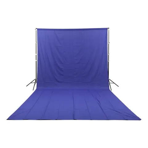 GlareOne Niebieskie tło materiałowe Blue Screen Backdrop 3x6