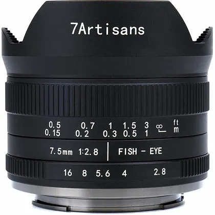 Obiektyw 7Artisans 7,5mm f/2,8 FishEye wersja II - mocowanie Fujifilm X (raty 0%)