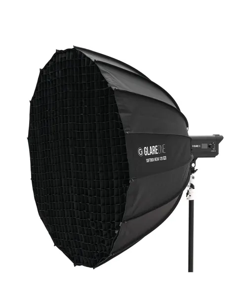 Grid GlareOne Hexa PRO do softboxa 120 cm - mocowanie bowens