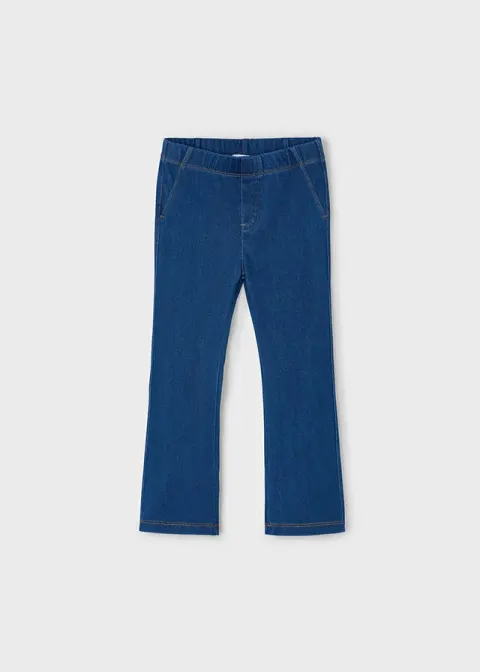 Legginsy o kroju flare dla dziewczynki Ciemny Jeans Mayoral 15-04718-020