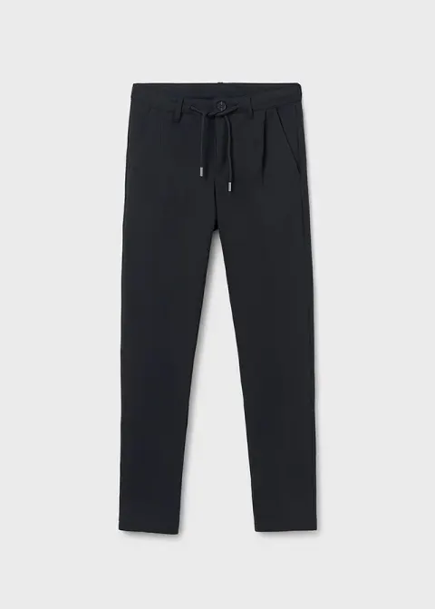 Luźne spodnie chino dla chłopca Czarne Mayoral 15-07568-019