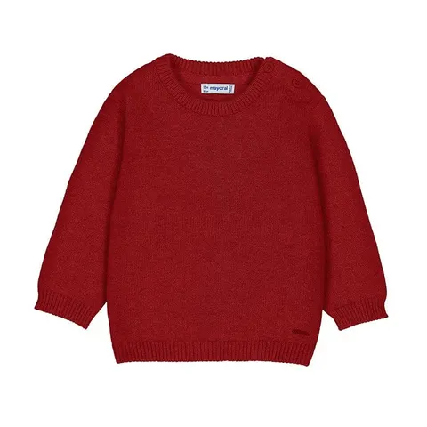 Sweter niemowlęcy Czerwony Mayoral 15-00351-047